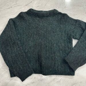 Acne Studios Green Dramatic Mohair Wool Paw14 Sweater​​​​